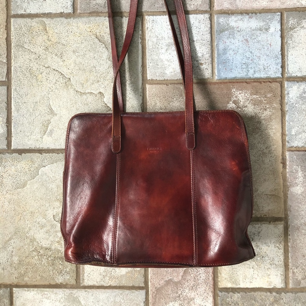 Vintage Italian Leather Laptop Bag